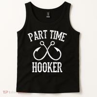 Classic Fishing Hooks Part Time Hooker Tank Top thumb 2