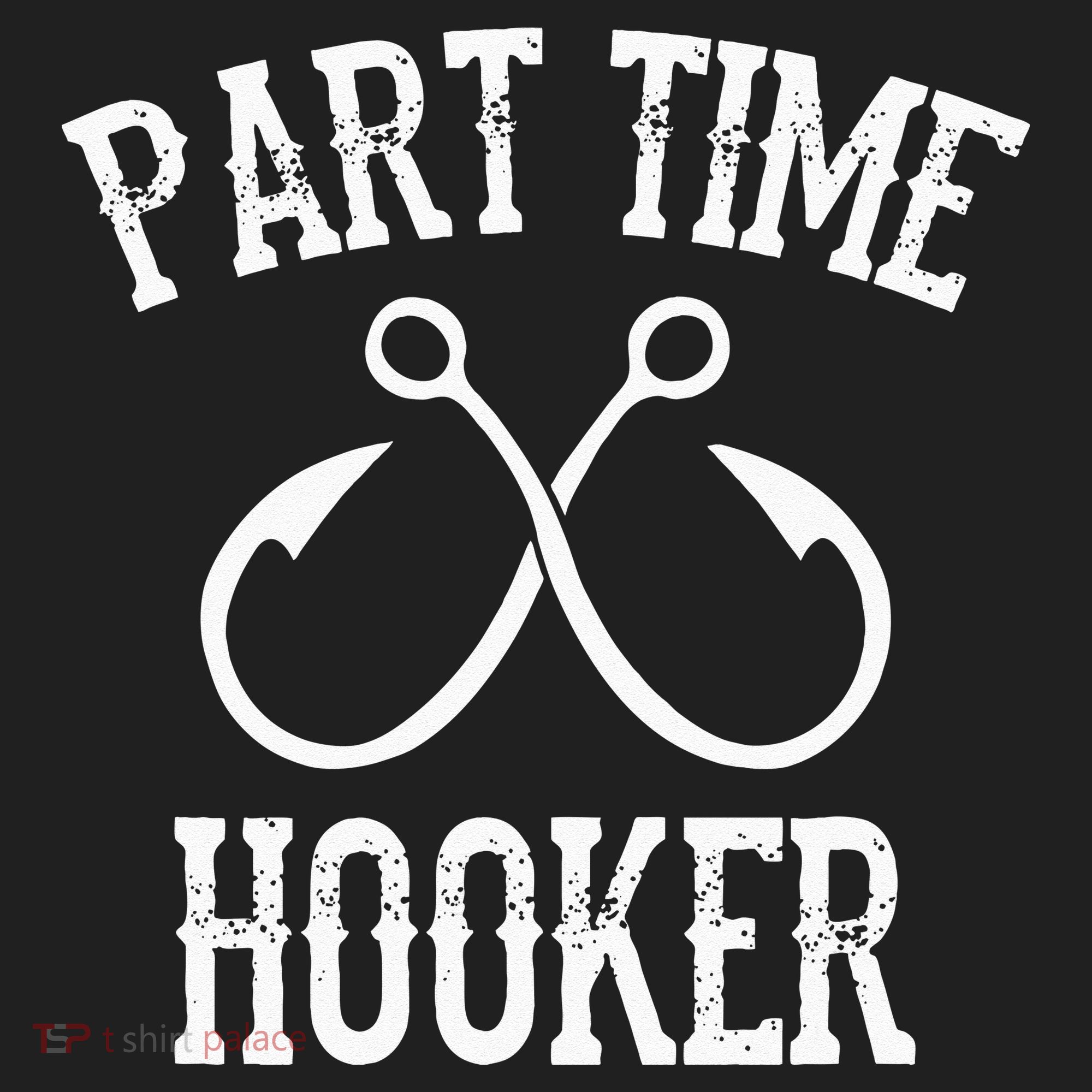 Classic Fishing Hooks Part Time Hooker Golf Towel