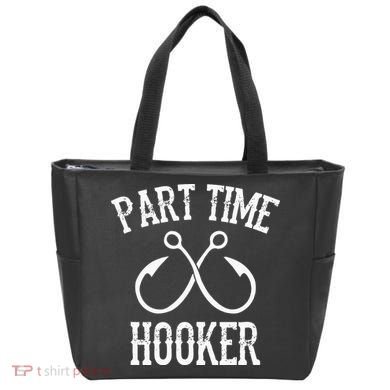 Classic Fishing Hooks Part Time Hooker Tote Bag