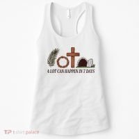 Christian Faith Happy Easter Day A Lot Can Happen In 7 Days Women's Tank Top thumb 0