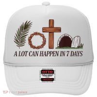 Christian Faith Happy Easter Day A Lot Can Happen In 7 Days Hat thumb 0