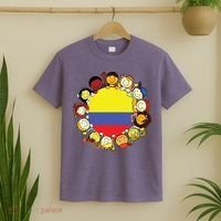 Colombia Flag Hispanic Heritage Month Colombian T-Shirt thumb 2