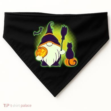 Cute Funny Halloween Gnome USA-Made Doggie Bandana