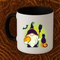Cute Funny Halloween Gnome Coffee Mug thumb 2