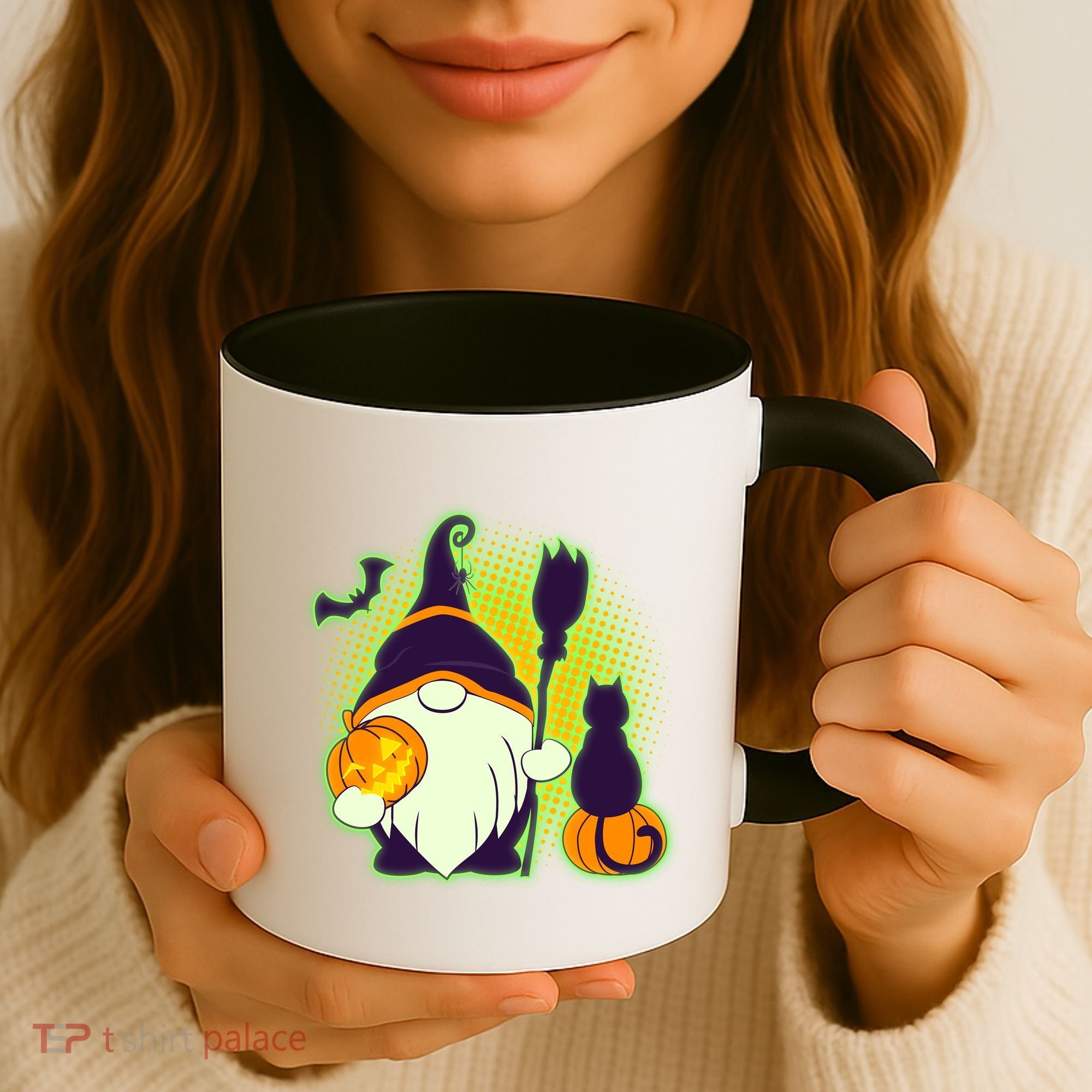 Cute Funny Halloween Gnome Coffee Mug