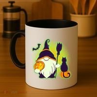 Cute Funny Halloween Gnome Coffee Mug thumb 4