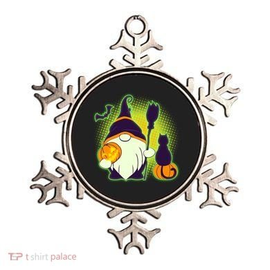 Cute Funny Halloween Gnome Ornament