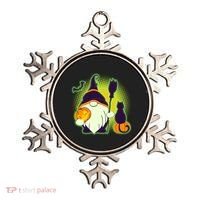 Cute Funny Halloween Gnome Ornament thumb 0