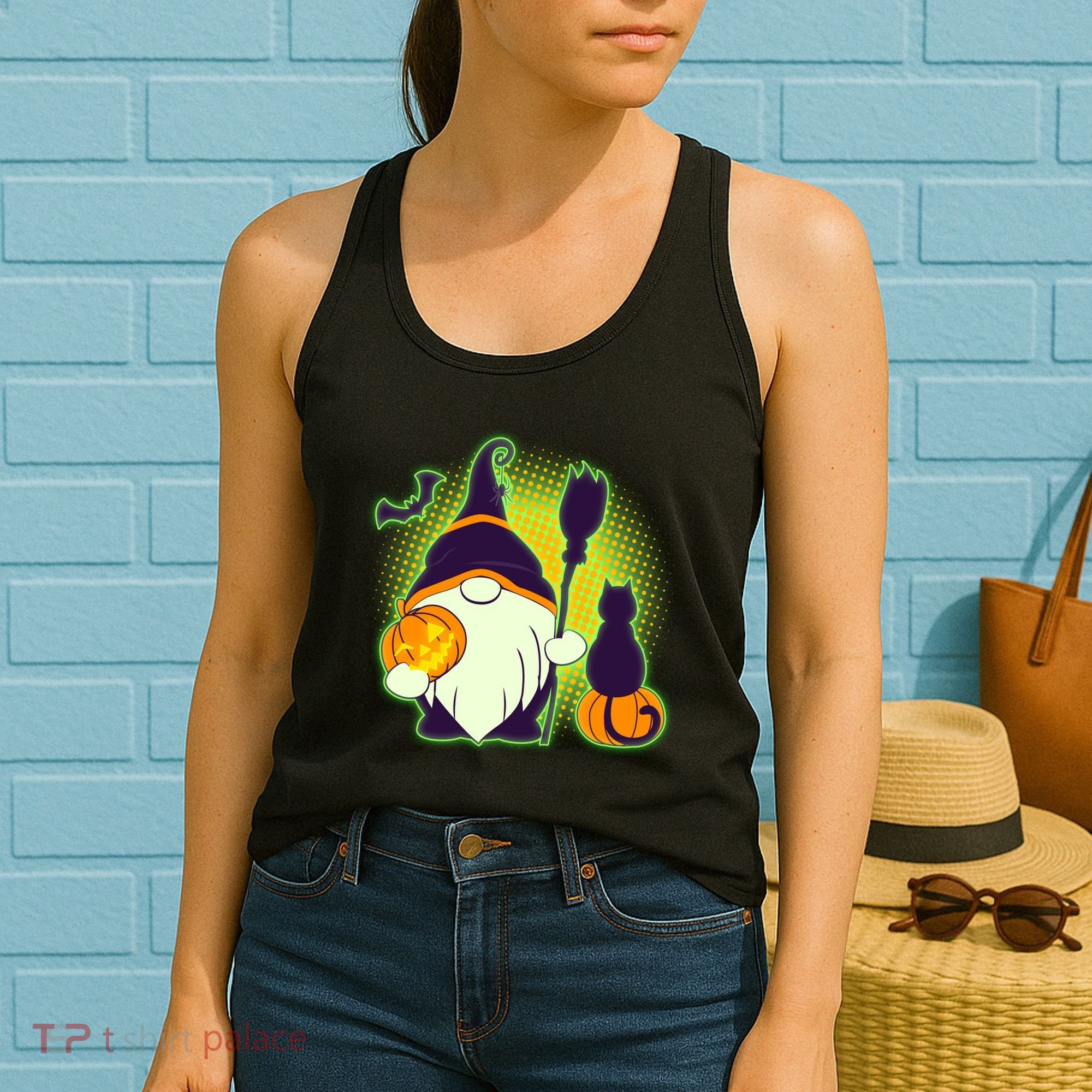 Cute Funny Halloween Gnome Women's Tank Top