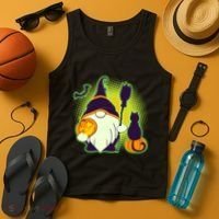 Cute Funny Halloween Gnome Tank Top thumb 4