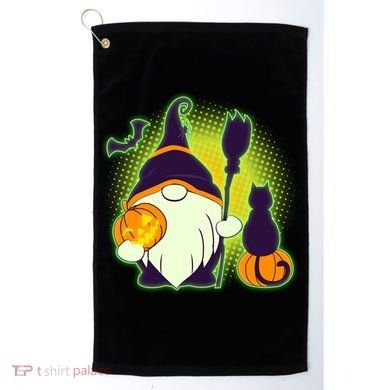 Cute Funny Halloween Gnome Golf Towel
