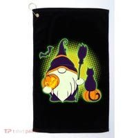 Cute Funny Halloween Gnome Golf Towel thumb 0