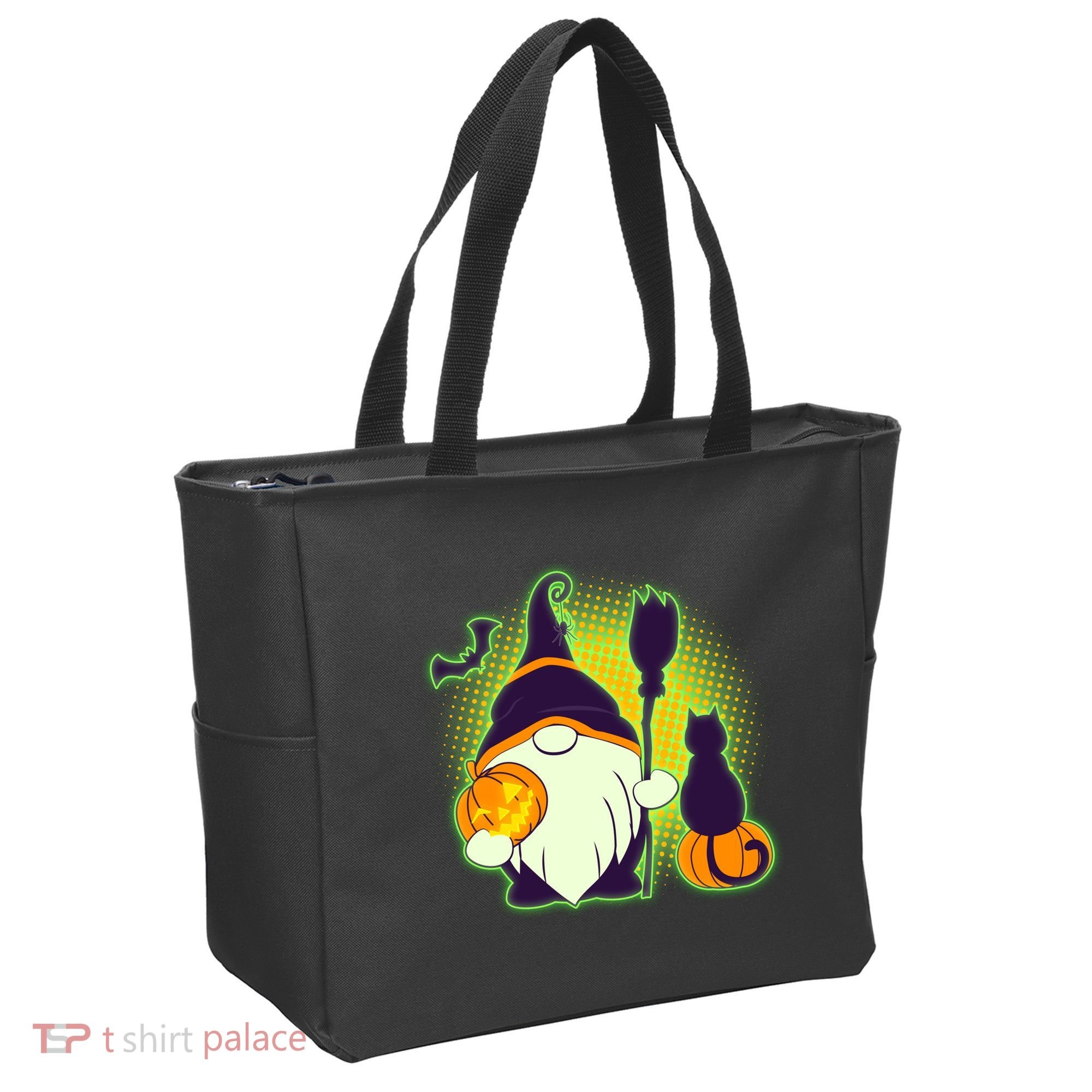 Cute Funny Halloween Gnome Tote Bag