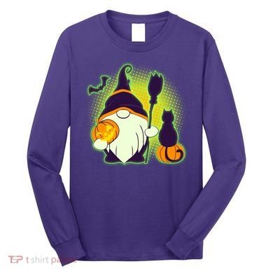 Cute Funny Halloween Gnome Long Sleeve Shirt