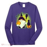 Cute Funny Halloween Gnome Long Sleeve Shirt thumb 0
