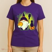 Cute Funny Halloween Gnome T-Shirt thumb 4