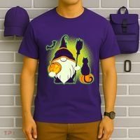 Cute Funny Halloween Gnome T-Shirt thumb 6