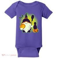 Cute Funny Halloween Gnome Baby Bodysuit thumb 0