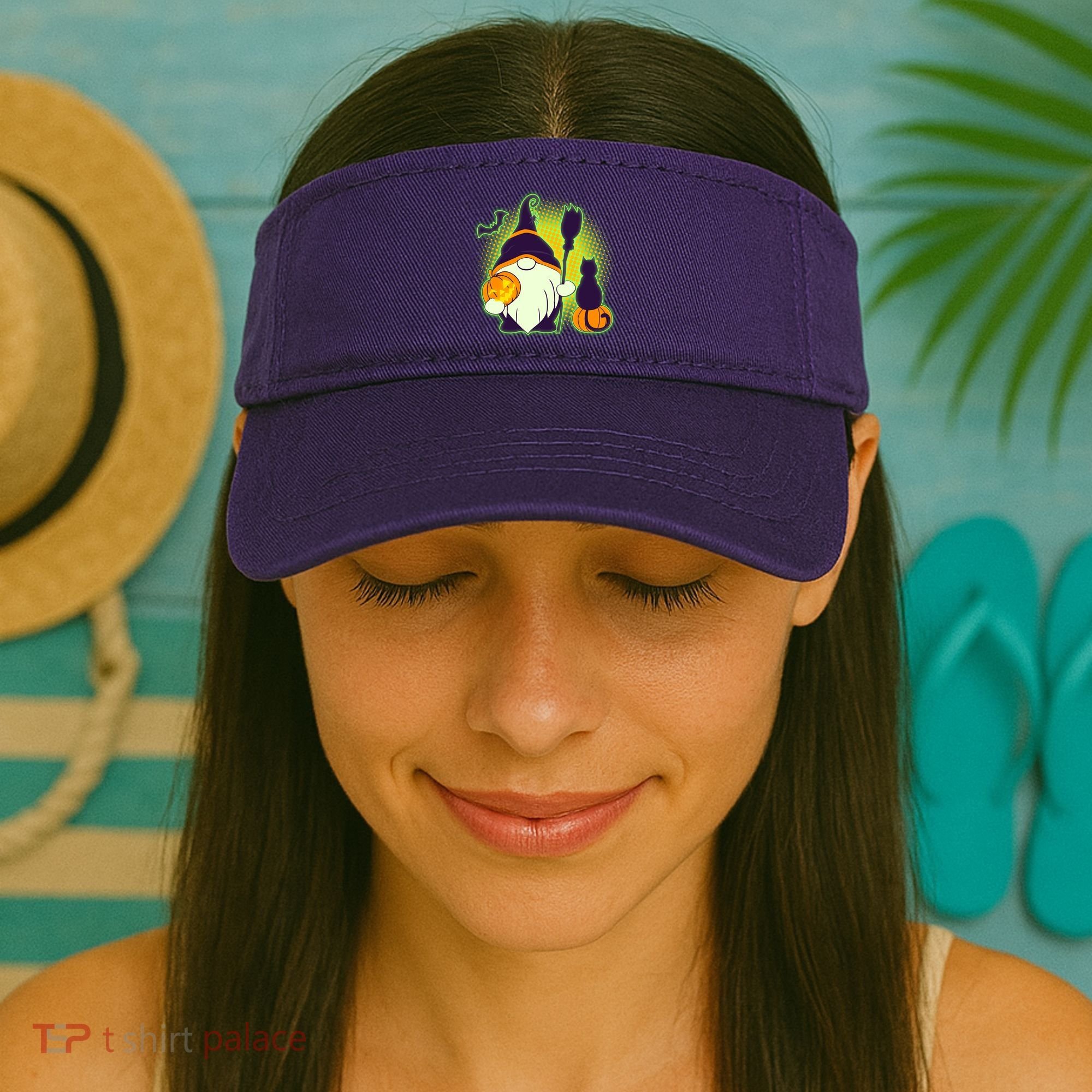 Cute Funny Halloween Gnome Visor