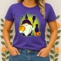 Cute Funny Halloween Gnome Women's T-Shirt thumb 2