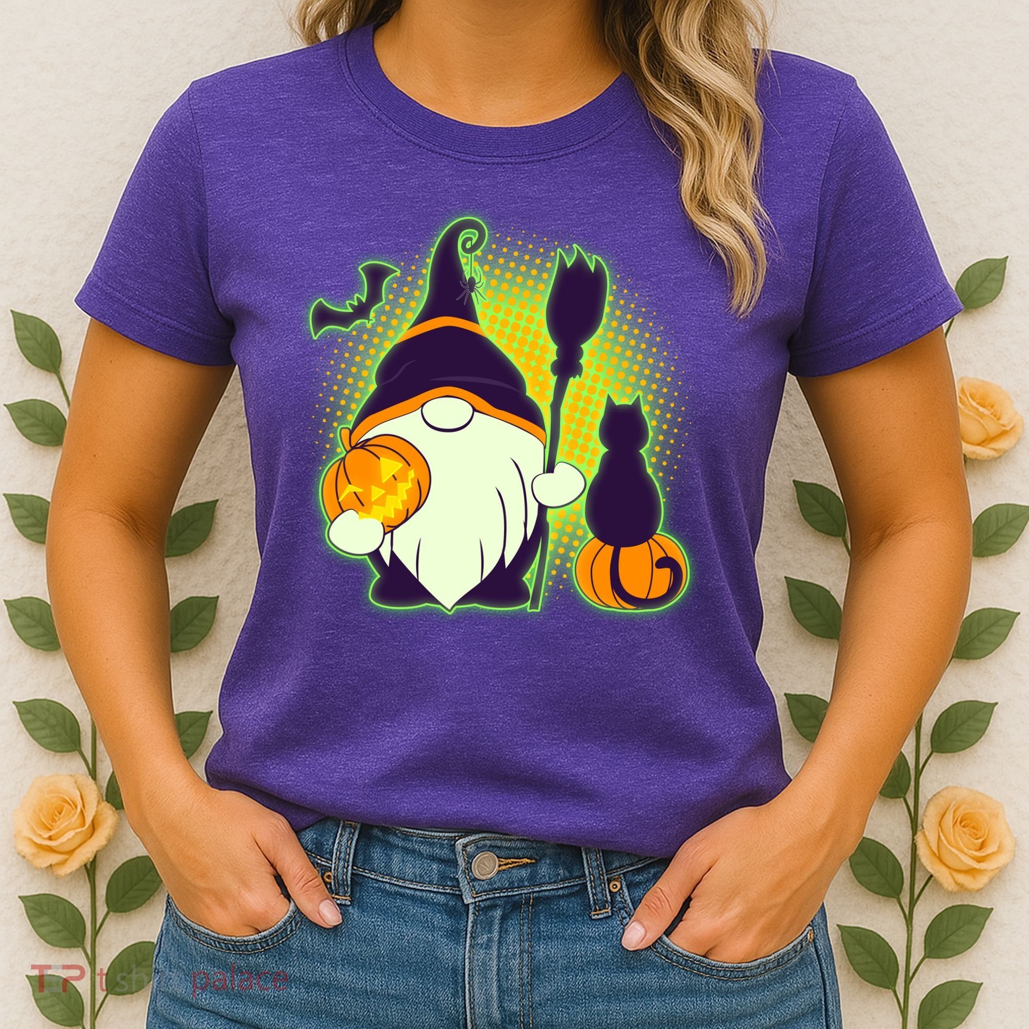 Cute Funny Halloween Gnome Women's T-Shirt