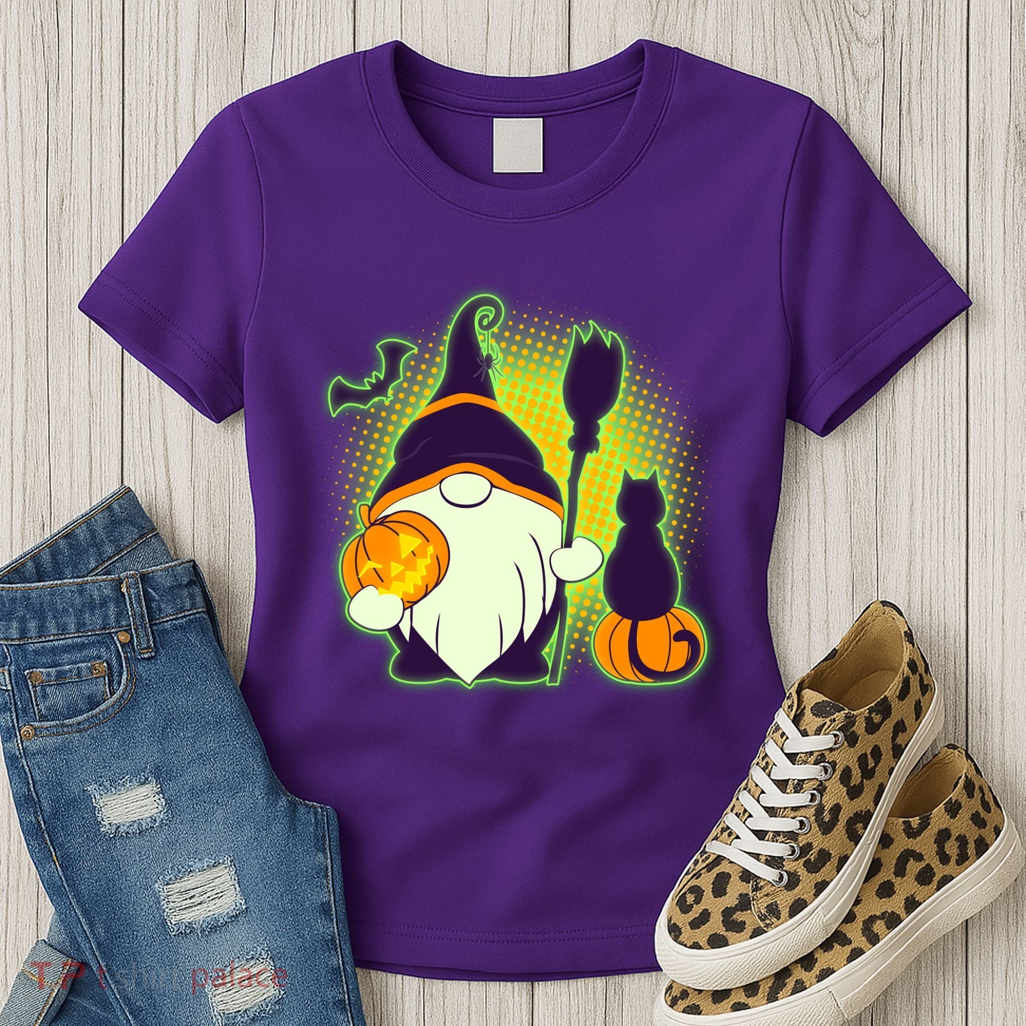 Cute Funny Halloween Gnome Women's T-Shirt