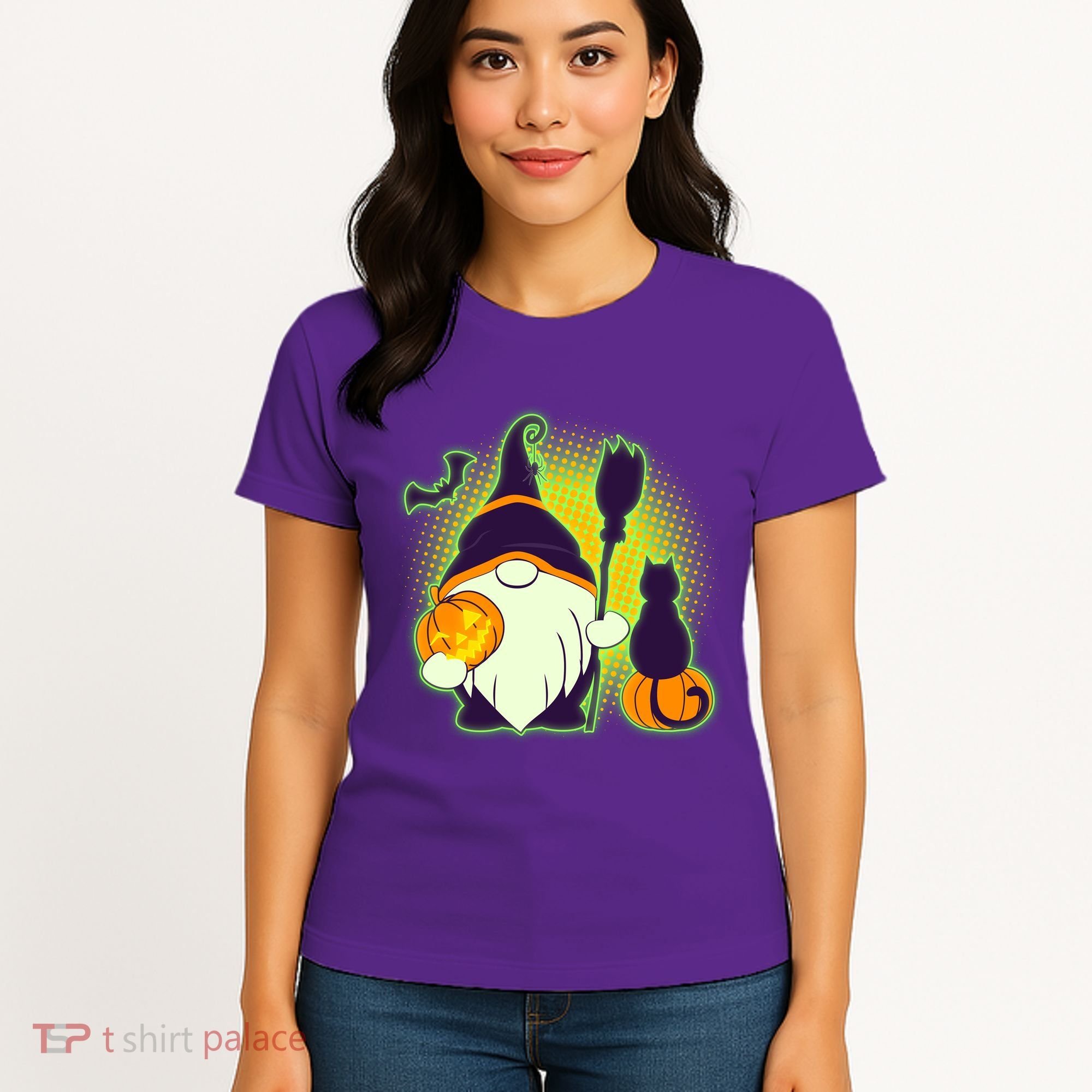 Cute Funny Halloween Gnome Women's T-Shirt