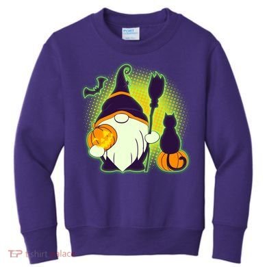 Cute Funny Halloween Gnome Kids Sweatshirt