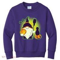 Cute Funny Halloween Gnome Kids Sweatshirt thumb 0
