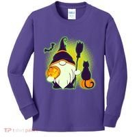 Cute Funny Halloween Gnome Kids Long Sleeve Shirt thumb 0