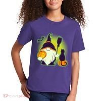 Cute Funny Halloween Gnome Kids T-Shirt thumb 2
