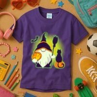 Cute Funny Halloween Gnome Kids T-Shirt thumb 3