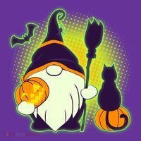 Cute Funny Halloween Gnome Kids T-Shirt thumb 4