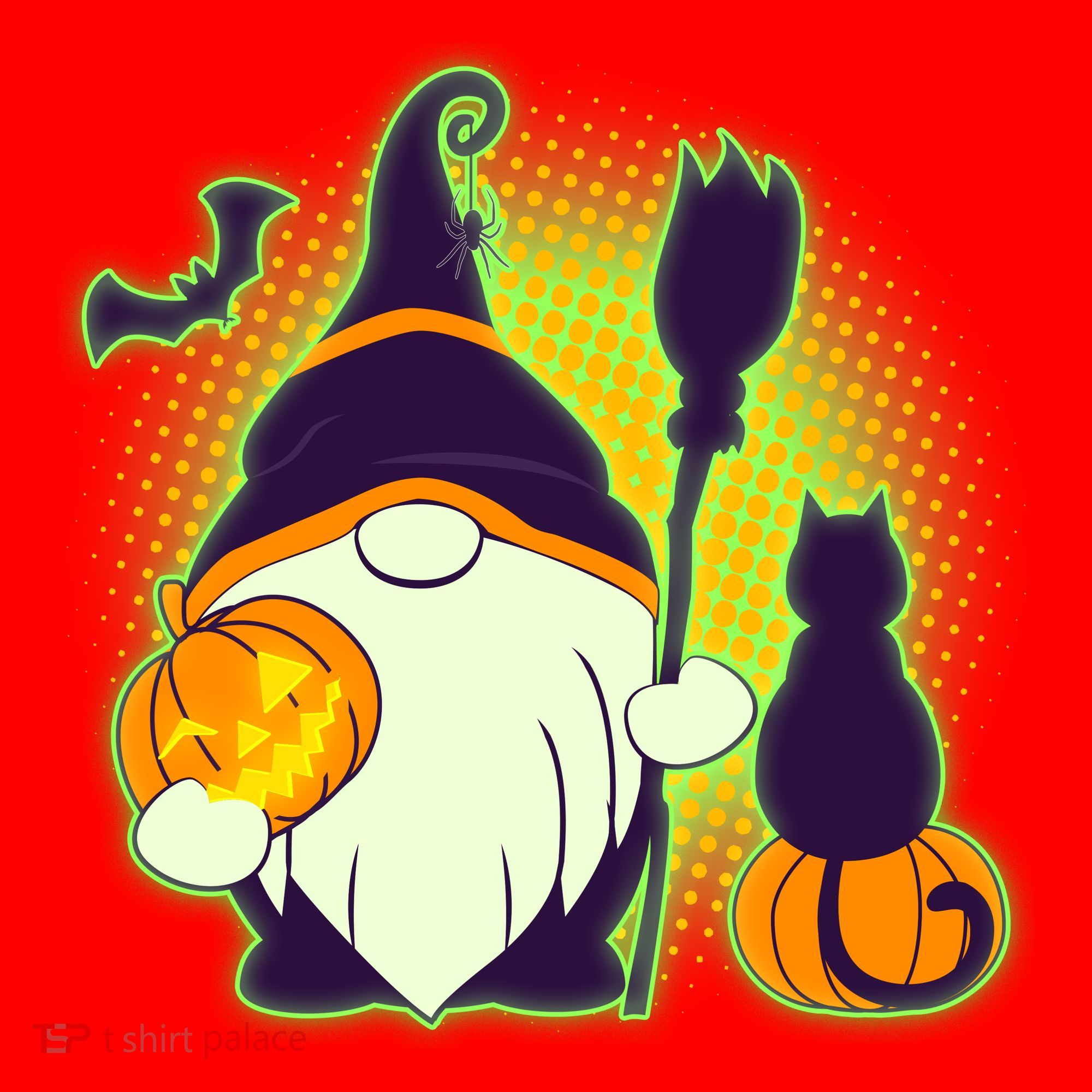 Cute Funny Halloween Gnome Santa Hat