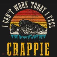 Crappie Fishing I CanT Work Today I Feel Crappie Funny Fish Mousepad thumb 1