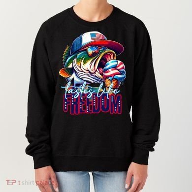 Cool Fish Ice Cream Taste Like Freedom Women's Sweatshirt
