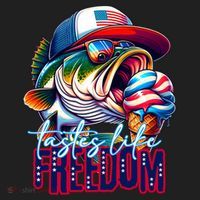 Cool Fish Ice Cream Taste Like Freedom Women's Sweatshirt thumb 2