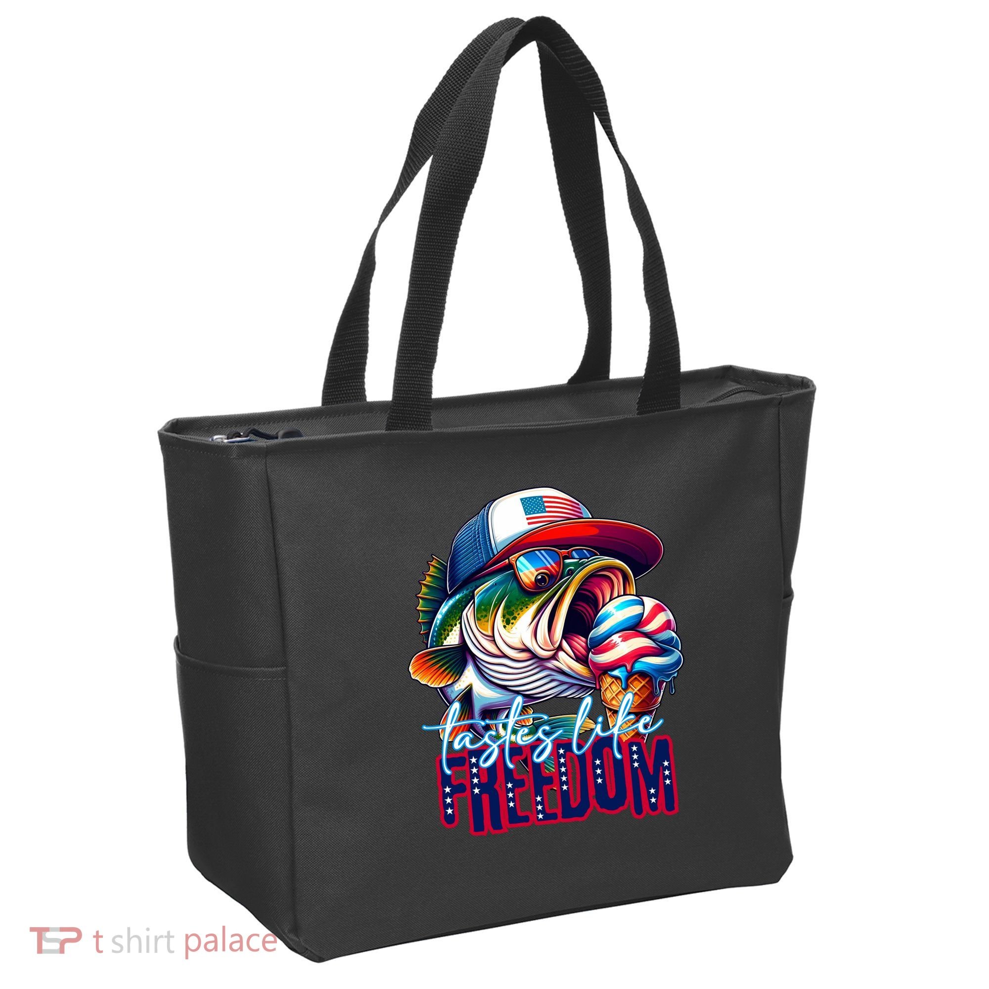 Cool Fish Ice Cream Taste Like Freedom Tote Bag