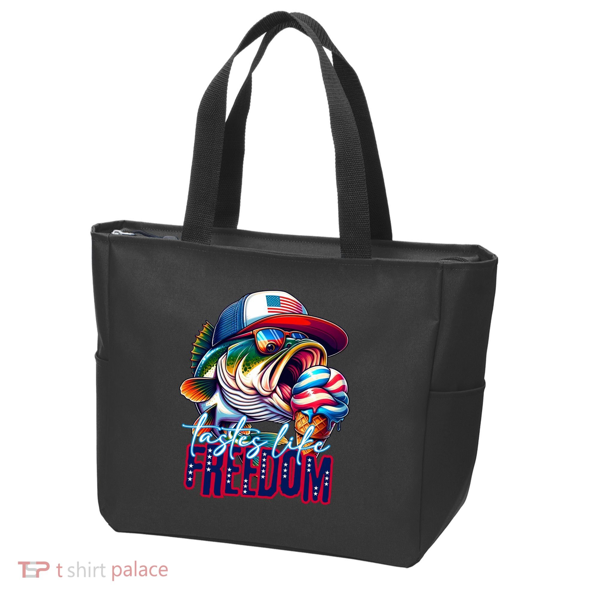 Cool Fish Ice Cream Taste Like Freedom Tote Bag