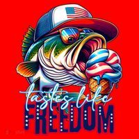 Cool Fish Ice Cream Taste Like Freedom Santa Hat thumb 1