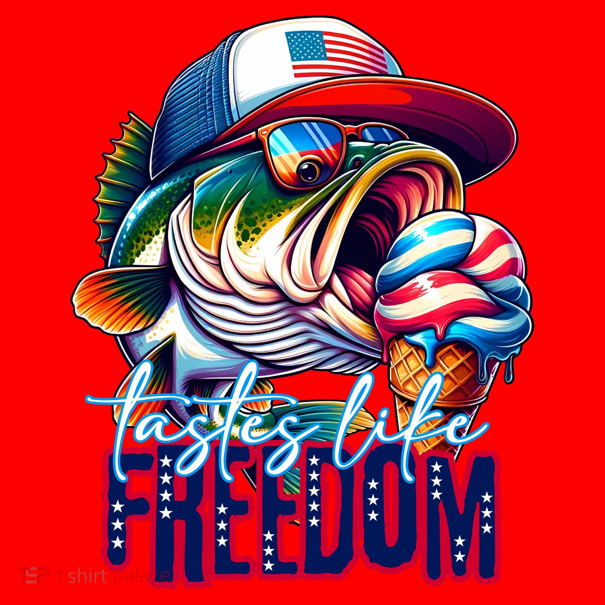 Cool Fish Ice Cream Taste Like Freedom Santa Hat