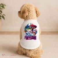 Cool Fish Ice Cream Taste Like Freedom Doggie Tank thumb 2
