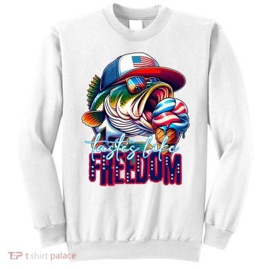 Cool Fish Ice Cream Taste Like Freedom Sweatshirt