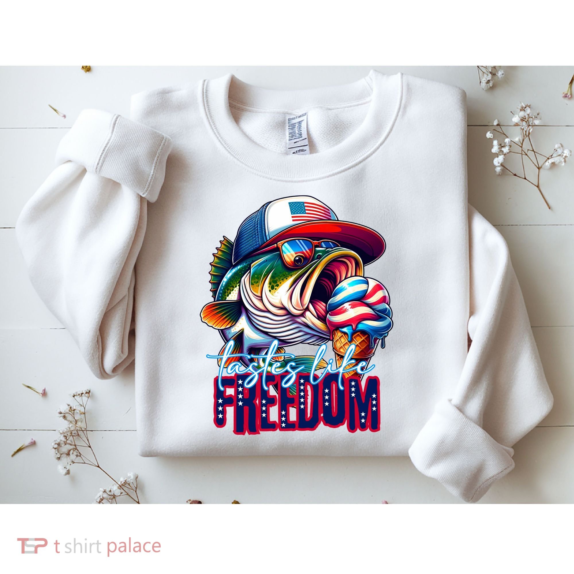 Cool Fish Ice Cream Taste Like Freedom Sweatshirt