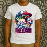Cool Fish Ice Cream Taste Like Freedom T-Shirt thumb 3