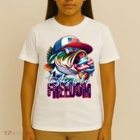 Cool Fish Ice Cream Taste Like Freedom T-Shirt thumb 4