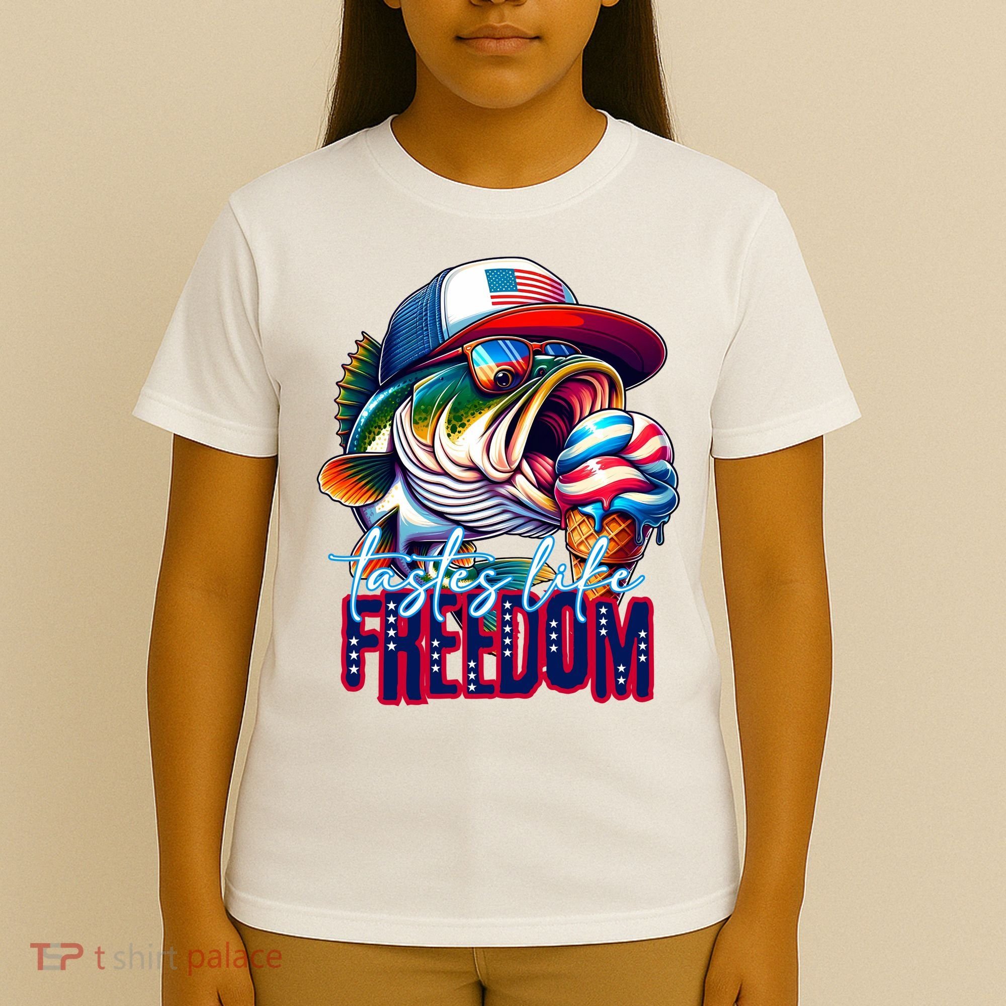 Cool Fish Ice Cream Taste Like Freedom T-Shirt