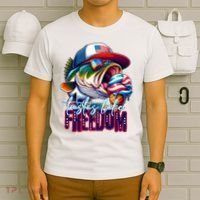Cool Fish Ice Cream Taste Like Freedom T-Shirt thumb 6
