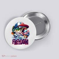 Cool Fish Ice Cream Taste Like Freedom Button thumb 0