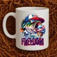 Cool Fish Ice Cream Taste Like Freedom Coffee Mug thumb 2